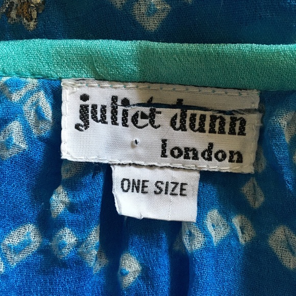 JULIET DUNN London Pure Silk Beach Resort Dress One Size - Picture 6 of 6